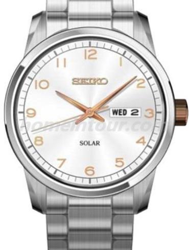 精工SNE303J1男表Spirit系列-银色表带/表径30mm