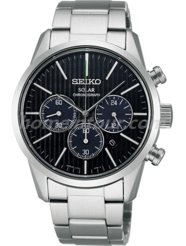 精工SBPY087G男表Spirit系列-银色表带/表径39mm