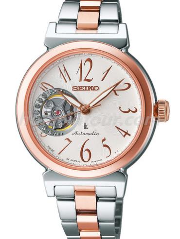 精工SSA896J1女表Lukia系列-间金色表带/表径34mm