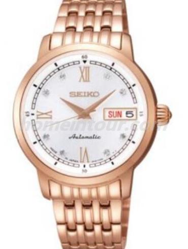 精工SRP398J1女表Presage系列-金色表带/表径33.8mm