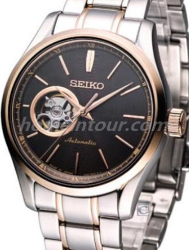 精工SSA086J1男表Presage系列-间金色表带/表径40mm