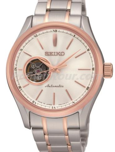 精工SSA084J1男表Presage系列-间金色表带/表径40mm