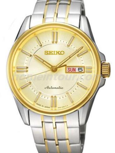 精工SRP404J1男表Presage系列-间金色表带/表径38.5mm