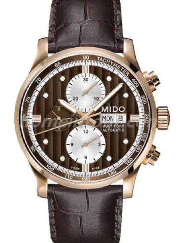 美度M005.614.36.291.19男表舵手系列-深棕色表带/表径44mm