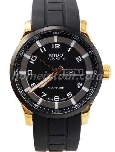 美度M005.430.37.057.09男表舵手系列-黑色表带/表径42mm