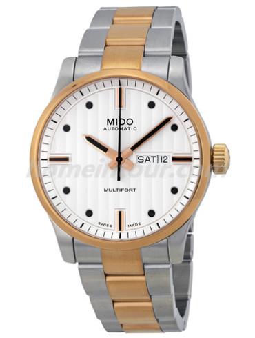 美度M005.430.22.031.02男表舵手系列-间金色表带/表径42mm