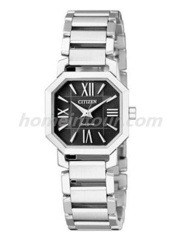 西铁城EP5890-54E女表光动能系列-银色表带/表径23x23mm