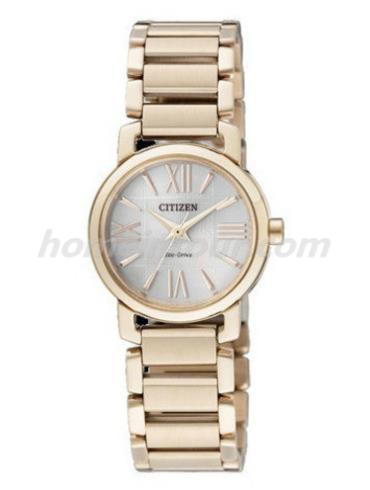 西铁城EP5882-52A女表光动能系列-金色表带/表径24mm