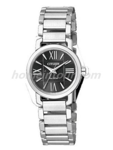 西铁城EP5880-58E女表光动能系列-银色表带/表径23mm