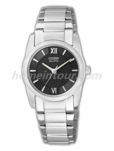 西铁城EP5781-50E女表光动能系列-银色表带/表径28.1mm