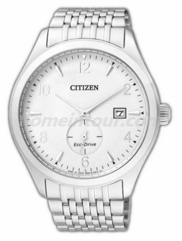 西铁城BV1100-55A男表光动能系列-银色表带/表径43mm