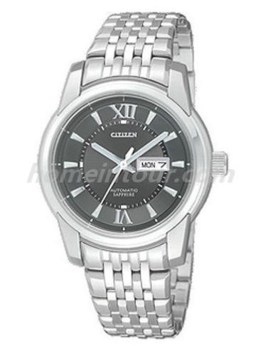 西铁城PD3420-53EB女表机械系列-银色表带/表径32mm