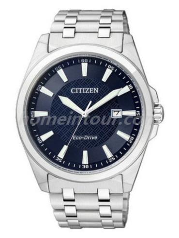 西铁城BM7101-56L男表光动能系列-银色表带/表径42mm