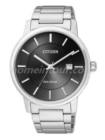 西铁城BM6750-59E男表光动能系列-银色表带/表径40mm