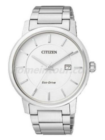 西铁城BM6750-59B男表光动能系列-银色表带/表径40mm