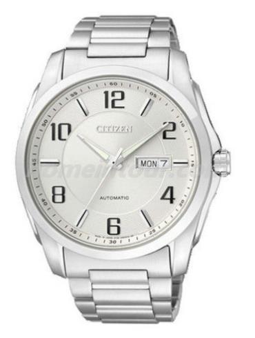 西铁城NP4020-51AB男表机械系列-银色表带/表径42mm