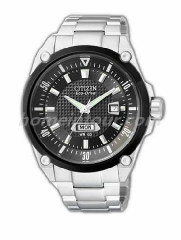 西铁城BM5005-69EB男表光动能系列-银色表带/表径42mm