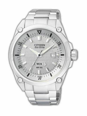 西铁城BM5000-62AB男表光动能系列-银色表带/表径42mm