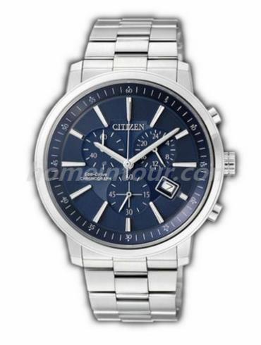 西铁城AT0495-51L男表光动能系列-银色表带/表径40mm