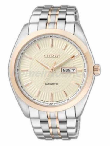 西铁城NP4014-54PB男表机械系列-间金色表带/表径41mm