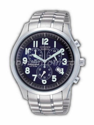 西铁城AT0371-53L男表光动能系列-银色表带/表径39mm