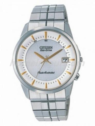 西铁城AS9000-52A男表光动能系列-银色表带/表径37mm