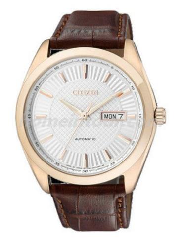 西铁城NP4013-06AB男表机械系列-棕色表带/表径41mm