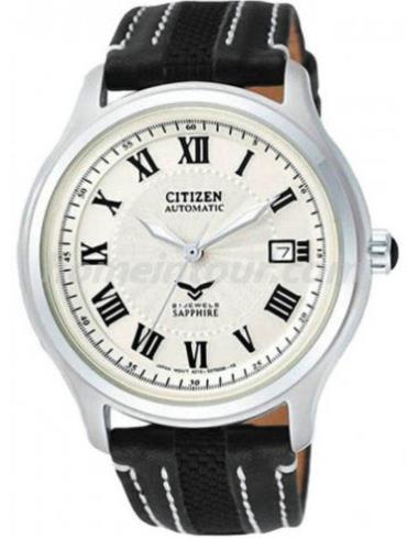 西铁城NJ2166-04A男表机械系列-黑色表带/表径42mm