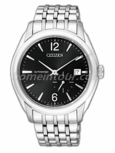 西铁城NJ0060-57E男表机械系列-银色表带/表径40mm