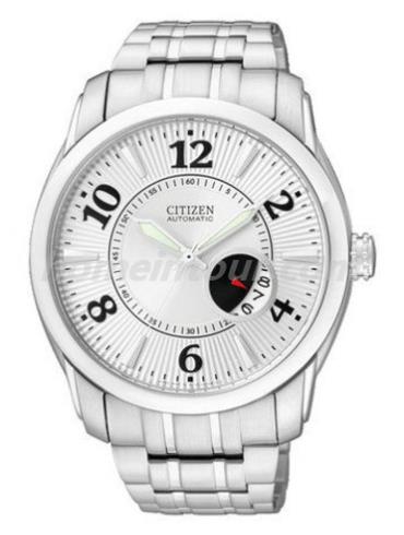 西铁城NJ0020-51B男表机械系列-银色表带/表径41mm