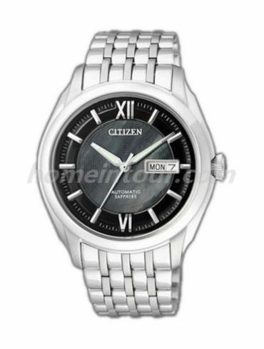 西铁城NH8340-52EB男表机械系列-银色表带/表径40mm