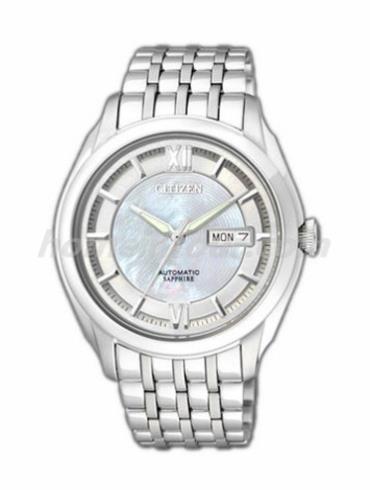 西铁城NH8340-52AB男表机械系列-银色表带/表径40mm