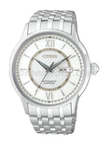 西铁城NH8320-50AB男表机械系列-银色表带/表径42mm