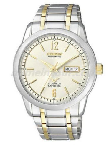 西铁城NH8294-58AB男表机械系列-间金色表带/表径40mm