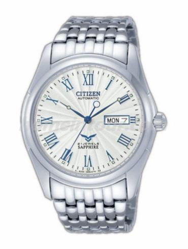 西铁城NH8240-57AB男表机械系列-银色表带/表径39mm