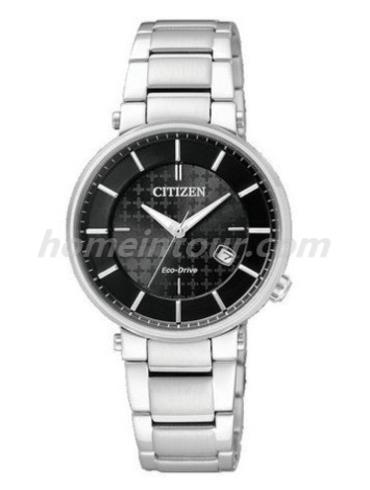 西铁城EW1790-57E女表光动能系列-银色表带/表径31mm