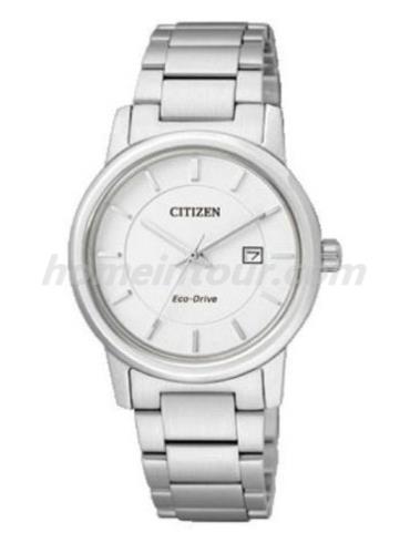 西铁城EW1560-57B女表光动能系列-银色表带/表径31mm