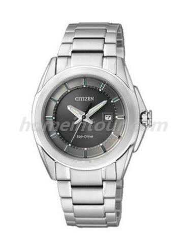 西铁城EW1511-52H女表光动能系列-银色表带/表径31mm