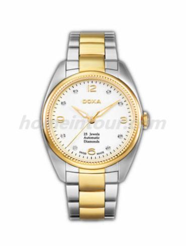 时度D118TWB男表复古系列-间金色表带/表径39mm