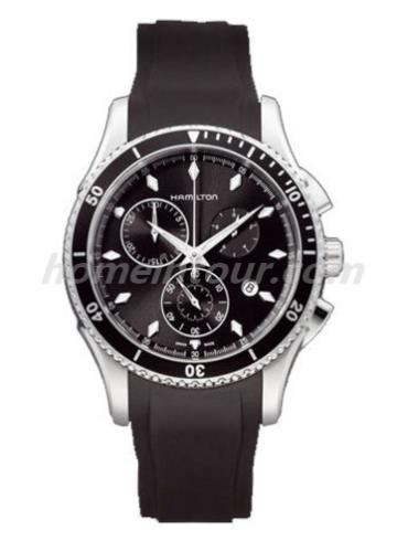 汉米尔顿H37512331男表美国经典爵士系列-黑色表带/表径44mm