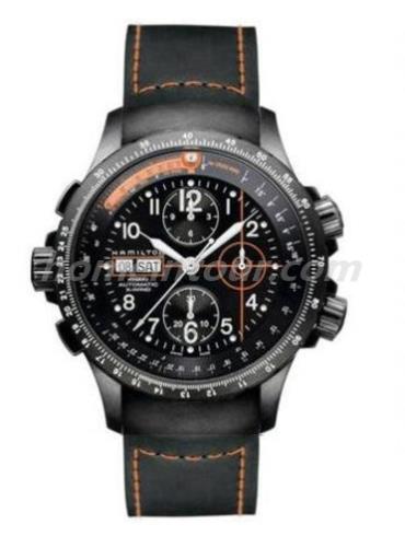 汉米尔顿H77686333男表卡其系列-黑色表带/表径44.5mm