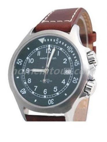 汉米尔顿H77515533男表卡其系列-深棕色表带/表径—mm