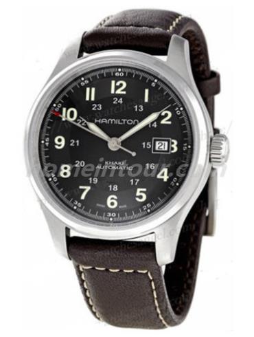 汉米尔顿H70525733男表卡其系列-黑色表带/表径42mm