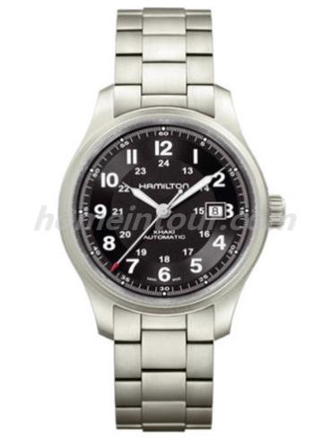 汉米尔顿H70525133男表卡其系列-银色表带/表径42mm