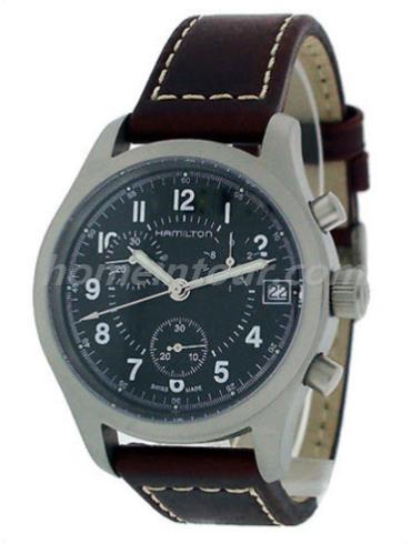 汉米尔顿H68582533男表卡其系列-深棕色表带/表径40mm