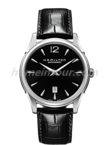 汉米尔顿H38615735男表美国经典爵士系列-黑色表带/表径43mm