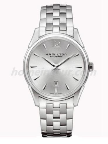 汉米尔顿H38615155男表美国经典爵士系列-银色表带/表径43mm