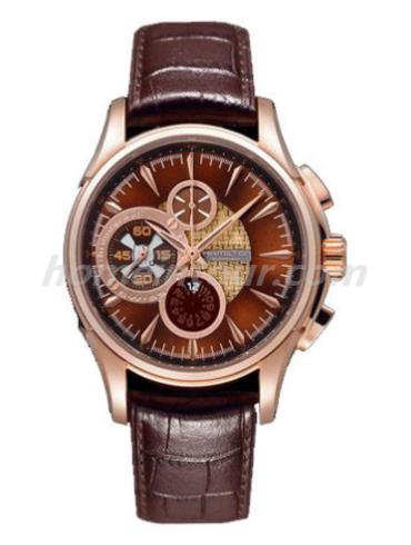 汉米尔顿H32746591男表美国经典爵士系列-棕色表带/表径44mm