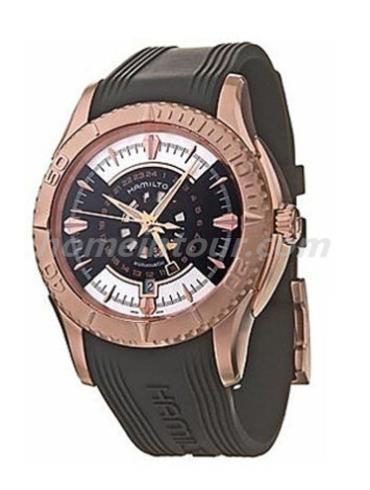 汉米尔顿H37545331男表美国经典海洋系列-黑色表带/表径44mm