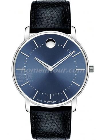 摩凡陀0606846男表TC超薄系列-黑色表带/表径40mm